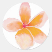 Plumeria Sticker (Voorkant)