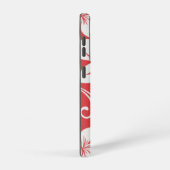 Plumeria Swirl Red Samsung Galaxy Hoesje (Rechterkant)