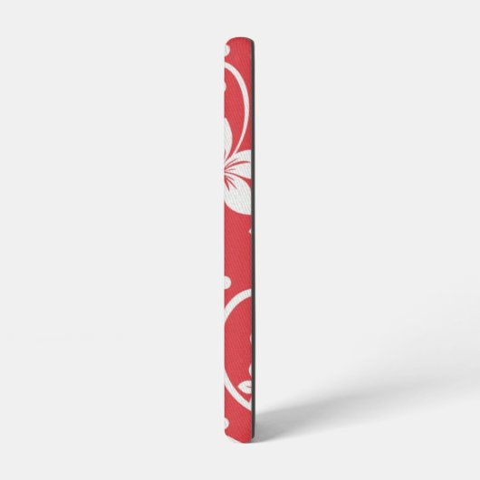 Plumeria Swirl Red Samsung Galaxy Hoesje (Linkerkant)