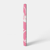 Plumeria Swirl Roos Roze Samsung Galaxy Hoesje (Linkerkant)