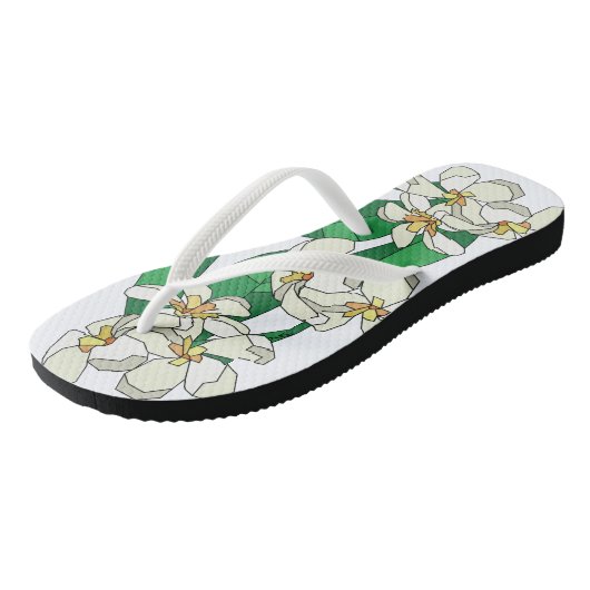 Plumeria Teenslippers (Schuin)
