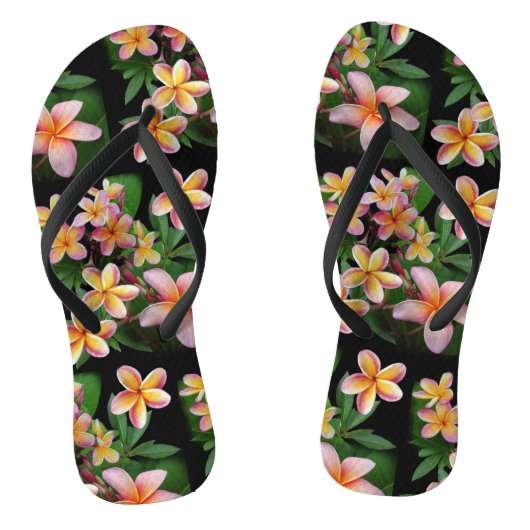 Plumeria Teenslippers (Voetbed)