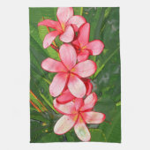 Plumeria Theedoek (Verticaal)