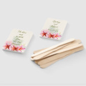 Plumeria Tropical Hawaiian heeft geen greep Handwaaier (Niet-gemonteerd)