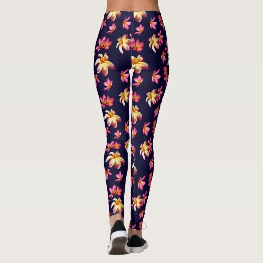 Plumeria Tropical Leggings (Achterkant)