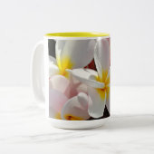 Plumeria Tweekleurige Koffiemok (Voorkant links)