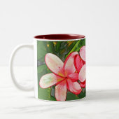 Plumeria Tweekleurige Koffiemok (Links)