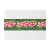 Plumeria Uitnodigingen Wikkel (Achterkant Voorbeeld)