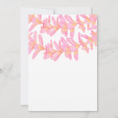 Plumeria Verjaardag Uitnodiging (Achterkant)