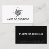 plumeria visitekaartje (Voorkant / Achterkant)