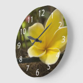 Plumeria Wall Clock Grote Klok (Hoek)