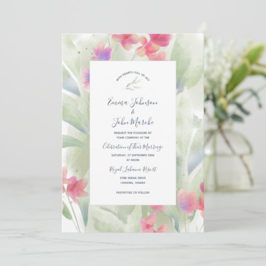 Plumeria Water Color (Staand voorkant)