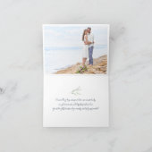 Plumeria Water Color Bedankkaart (Binnen)