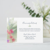 Plumeria Water Color Informatiekaartje (Staand voorkant)