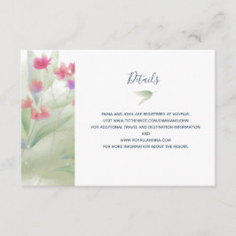 Plumeria Water Color Informatiekaartje