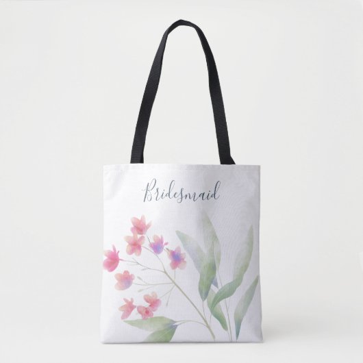 Plumeria Water Color Tote Bag (Voorkant)