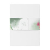 Plumeria Water Color Uitnodigingen Wikkel (Achterkant Voorbeeld)