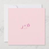 Plumeria Waterverf Custom Wedding Invitation Kaart (Achterkant)