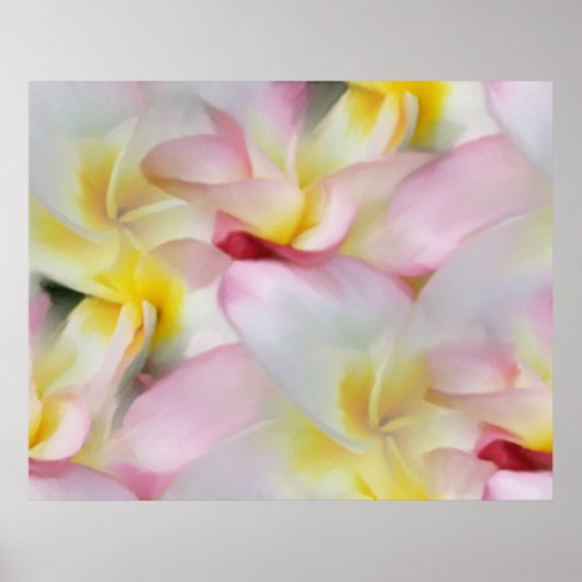 Plumeria Waterverf Print (Voorkant)
