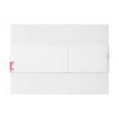 Plumeria Wedding Belly Band Uitnodigingen Wikkel (Achterkant Voorbeeld)