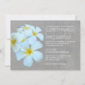Plumeria Wedding Invitations Kaart (Voorkant)