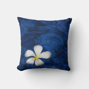 Plumeria Witte Bloem Bloemig Patroon Kussen