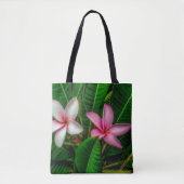 Plumerias in wit en roze Tas (Voorkant)