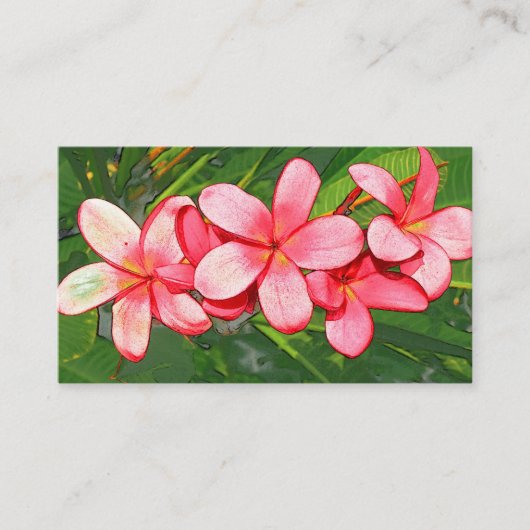 Plumerias Plaatskaartje (Voorkant)