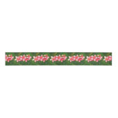 Plumerias roze grosgrain lint (Voorkant)
