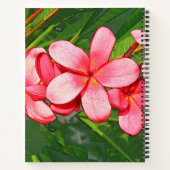 Plumerias roze notitieboek (Achterkant)