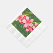 Plumerias roze servet (Hoek)