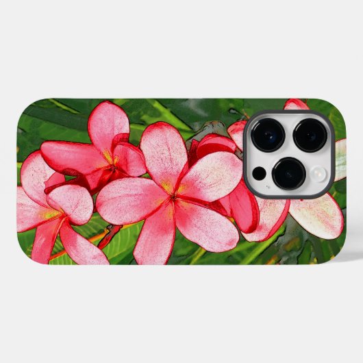 Plumerie Case-Mate iPhone Case (Achterkant (horizontaal))