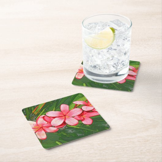 Plumerie Kartonnen Onderzetters (Insitu)