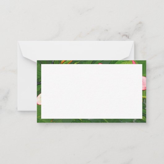 Plumerie Notitiekaartje (Achterkant)