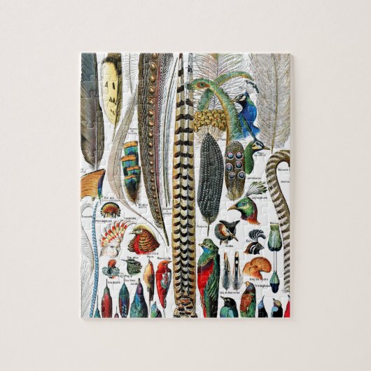 Plumes door Adolphe Millot Legpuzzel (Verticaal)