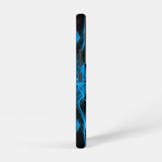 Plumes van blauwe rook - op wit samsung galaxy hoesje (Rechterkant)