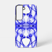 Plumes van Blue Smoke Custom op white Samsung Galaxy Hoesje (Achterkant)