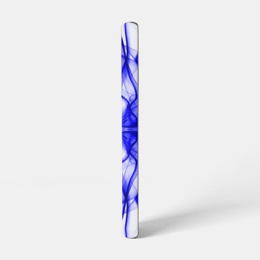 Plumes van Blue Smoke Custom op white Samsung Galaxy Hoesje (Linkerkant)