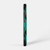 Plumes van Green Smoke Custom op Black Samsung Galaxy Hoesje (Rechterkant)
