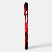 Plumes van Red Smoke Custom op Black Case-Mate iPhone Case (Achterkant / Links)
