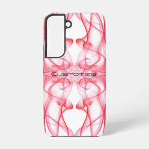 Plumes van Red Smoke Custom op White Samsung Galaxy Hoesje