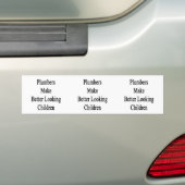 Plummers maken kinderen beter kijkend bumpersticker (Op auto)