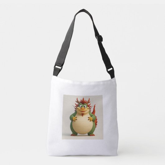 Plump Dragon Canvas tas 描述|Beschrijving: (Voorkant)