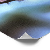 Plump Robin Perched on a Branch Wildlife Art Poster (Hoek)