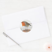 Plump Robin Redborst Ronde Sticker (Envelop)