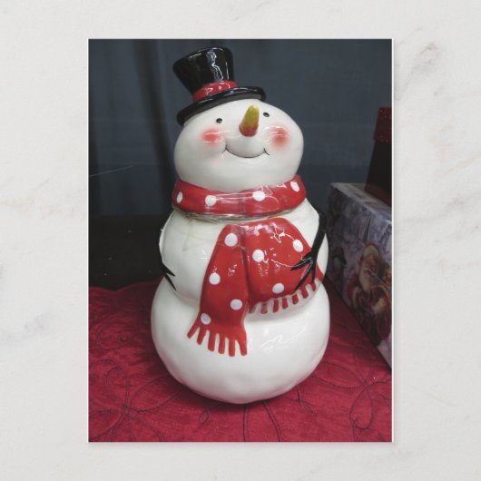 Plump Snowman Briefkaart (Voorkant)