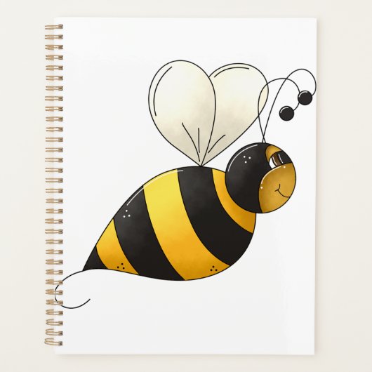 Plump Winged Bumble Bee Planner (Voorkant)