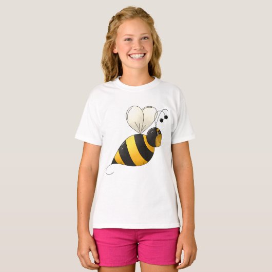 Plump Winged Bumble Bee T-shirt (Voorkant volledig)