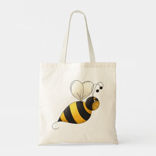 Plump Winged Bumble Bee Tote Bag (Achterkant)