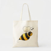 Plump Winged Bumble Bee Tote Bag (Voorkant)